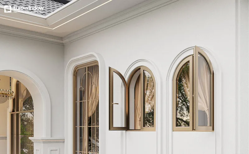 Cửa sổ nhôm kính mở quay ngoài tạo lưu thông không khí hiệu quả cho không gian trong nhà (Nguồn: Eurowindow)