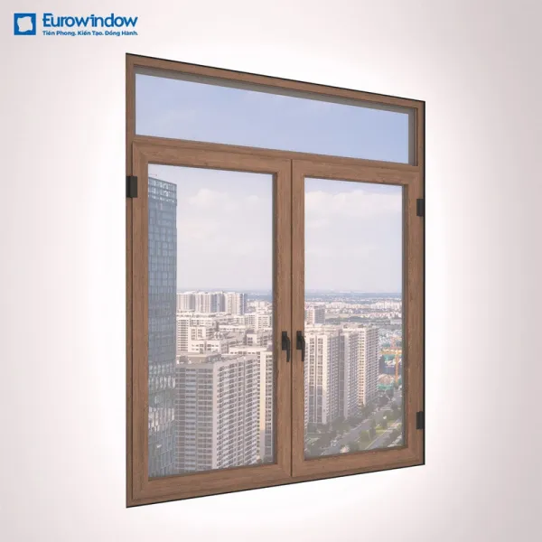 Cửa sổ nhôm kính mở quay trong 2 cánh mang đến khả năng lấy sáng và thông gió vượt trội (Nguồn: Eurowindow)