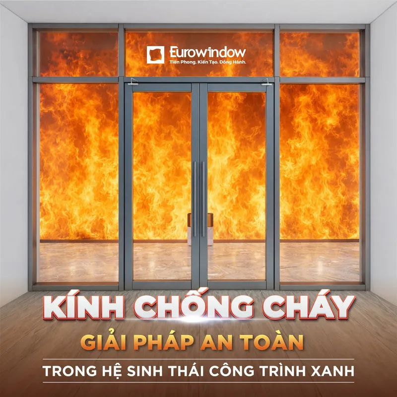 Kính chống cháy được ứng dụng cho cửa, vách kính, lối thoát hiểm và khu vực phân chia khoang cháy tại nhiều loại công trình
