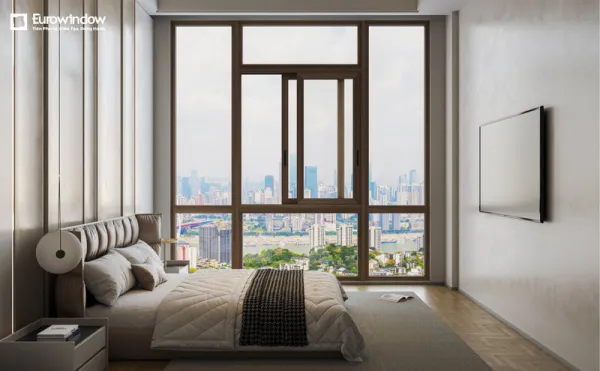 Mẫu cửa phù hợp với nhà phố, căn hộ và công trình hiện đại cần tối ưu không gian sử dụng hiệu quả (Nguồn: Eurowindow)