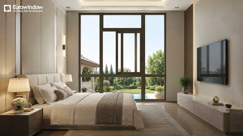 Thiết kế cửa sổ nhôm mở trượt mang lại vẻ gọn gàng, hiện đại cho căn hộ và nhà phố.