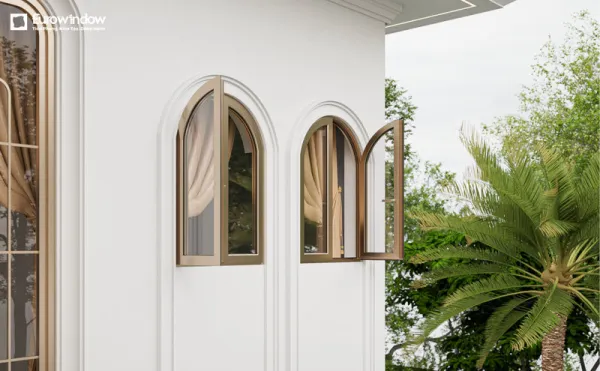 Thiết kế hai cánh cân đối mang đến vẻ đẹp hiện đại, hài hòa (Nguồn: Eurowindow)
