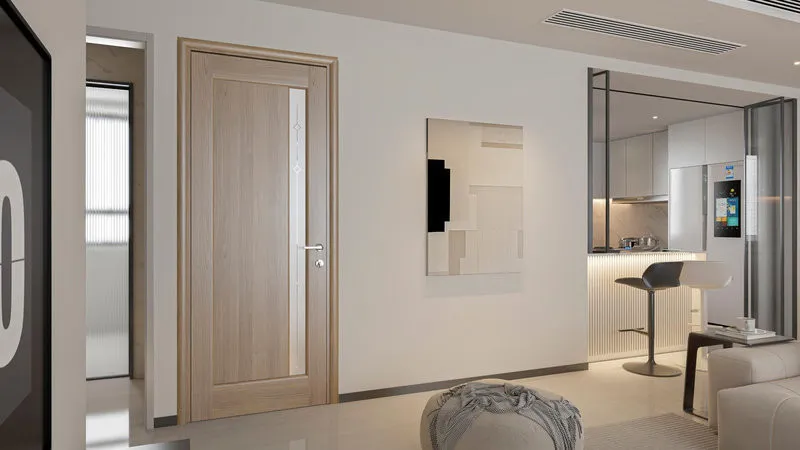 Ứng dụng cửa gỗ ghép thanh làm cửa phòng cho căn nhà thêm phần trang nhã (Nguồn: Eurowindow)