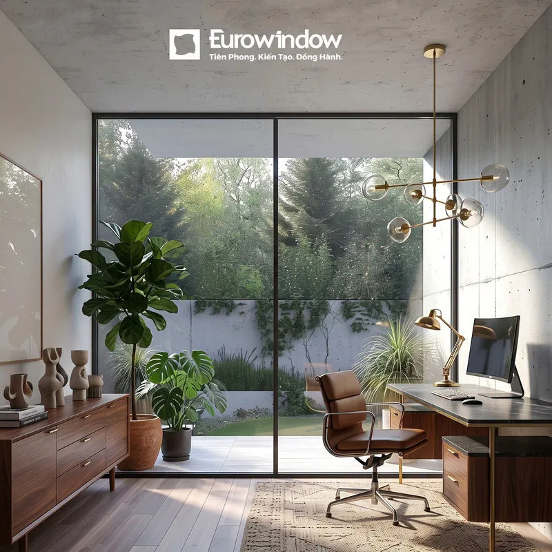Vách kính Eurowindow mang đến giải pháp đồng bộ về thẩm mỹ, công năng và độ an toàn cho công trình hiện đại