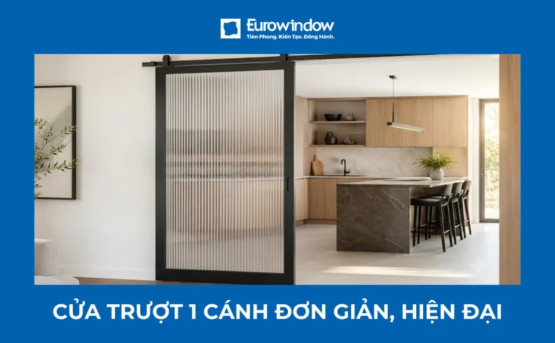18+ mẫu cửa trượt 1 cánh tối ưu diện tích cho không gian nhỏ