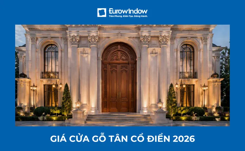 20+ mẫu cửa gỗ Tân cổ điển đẹp và sang trọng