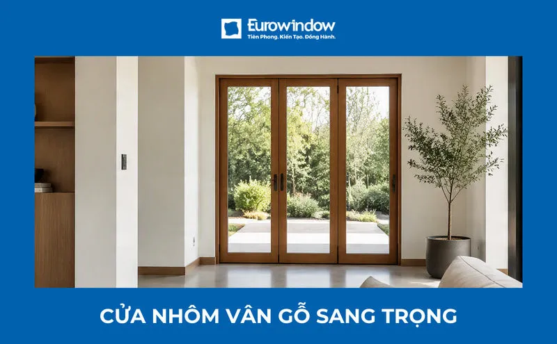 20+ mẫu cửa nhôm vân gỗ đẹp, sang trọng