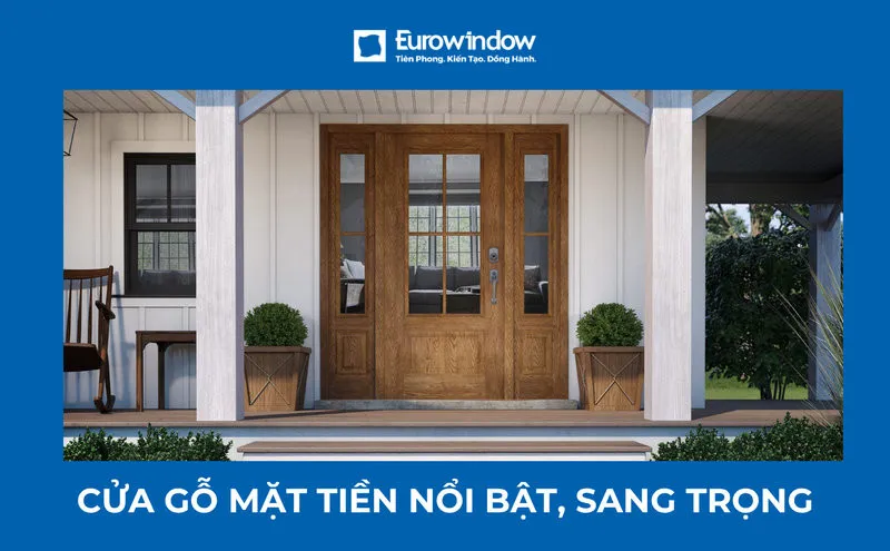 27+ mẫu cửa gỗ mặt tiền 4 cánh đẹp, bền, sang trọng cho nhà ở