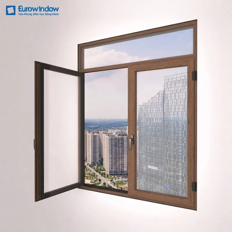 Aluminum casement windows provide a tight seal, good sound insulation, and water resistance.