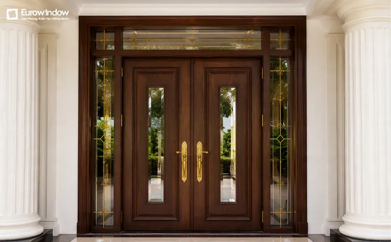 Bề mặt vân gỗ tạo cảm giác ấm cúng cho không gian hội trường (Nguồn: Eurowindow)