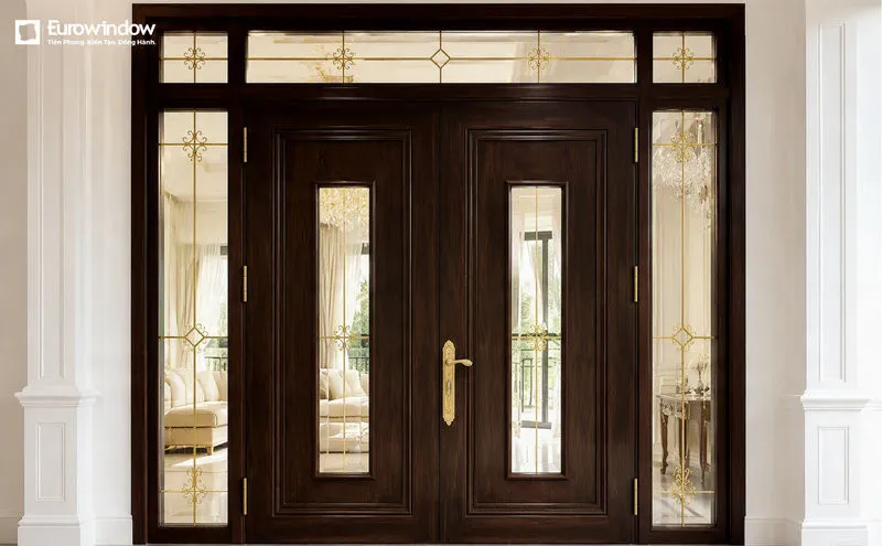 Cấu tạo của cửa đại hội nhôm kính (Nguồn: Eurowindow)
