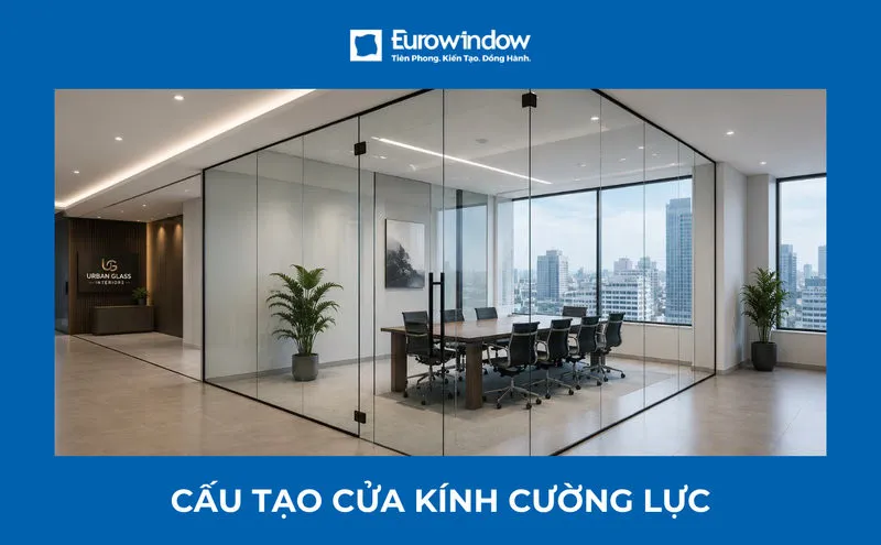 Cấu tạo cửa kính cường lực: Chi tiết thành phần, ưu điểm và cách chọn
