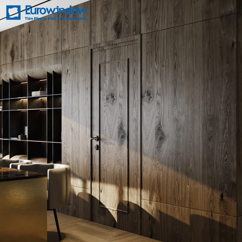 Cửa gỗ chống cháy phù hợp cửa chính căn hộ và khu vực yêu cầu an toàn PCCC (Nguồn: Eurowindow)