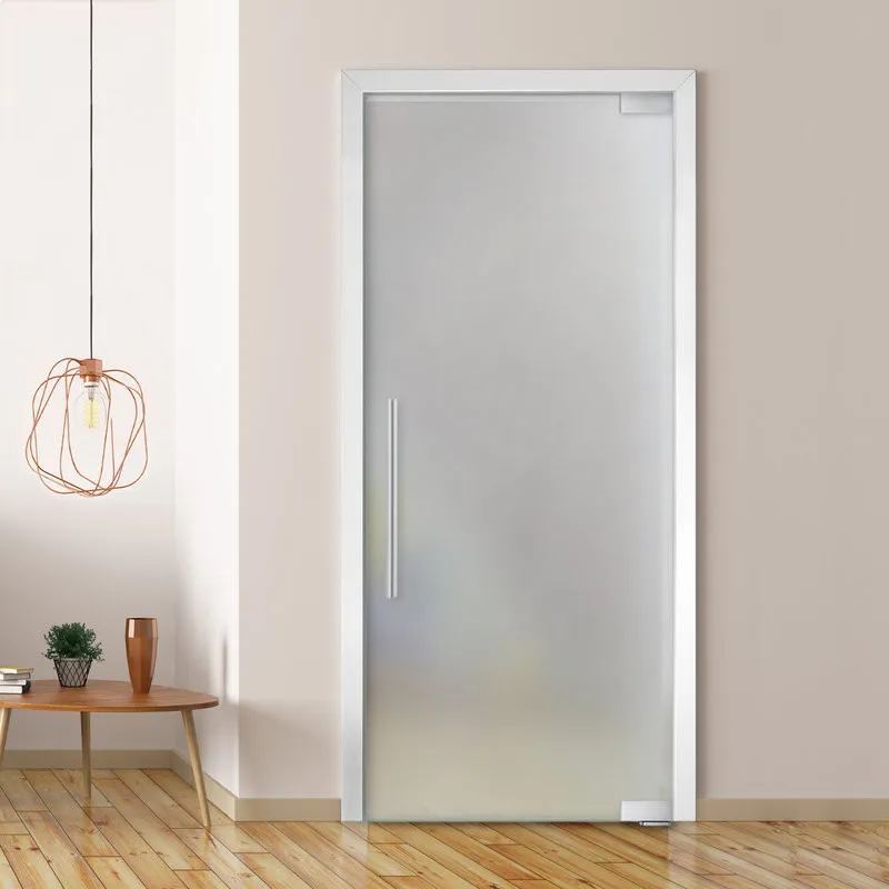 Cửa kính mờ không khung 1 cánh giúp phân chia không gian và tăng sự riêng tư (Nguồn: Internet)