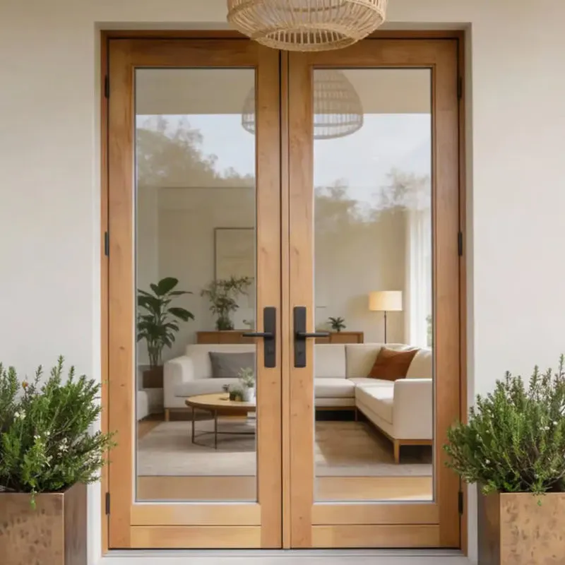 Cửa nhôm vân gỗ kết hợp vẻ đẹp tự nhiên với thiết kế hiện đại, phù hợp nhiều phong cách kiến trúc (Nguồn: Internet)