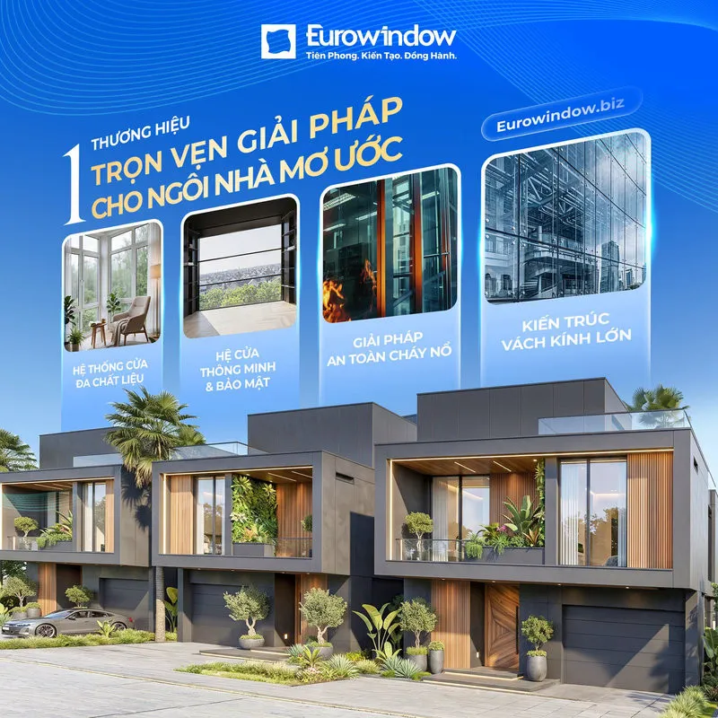 Eurowindow - Giải pháp đồng bộ cho không gian nhà tinh tế (Nguồn: Eurowindow)