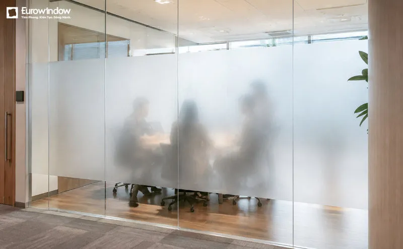 Gia chủ có thể sử dụng kính mờ để đảm bảo tính riêng tư khi sử dụng (Nguồn: Eurowindow)