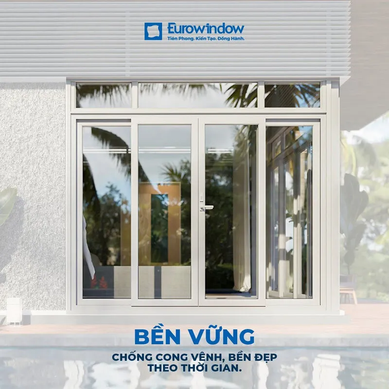 Hệ cửa Eurowindow theo tiêu chuẩn châu Âu bền vững, thẩm mỹ (Nguồn: Eurowindow)