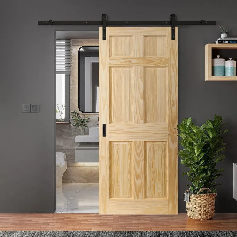 Mẫu cửa gỗ trượt pano với các ô chia cân đối, phù hợp với không gian nội thất sử dụng gỗ (Nguồn: Internet)