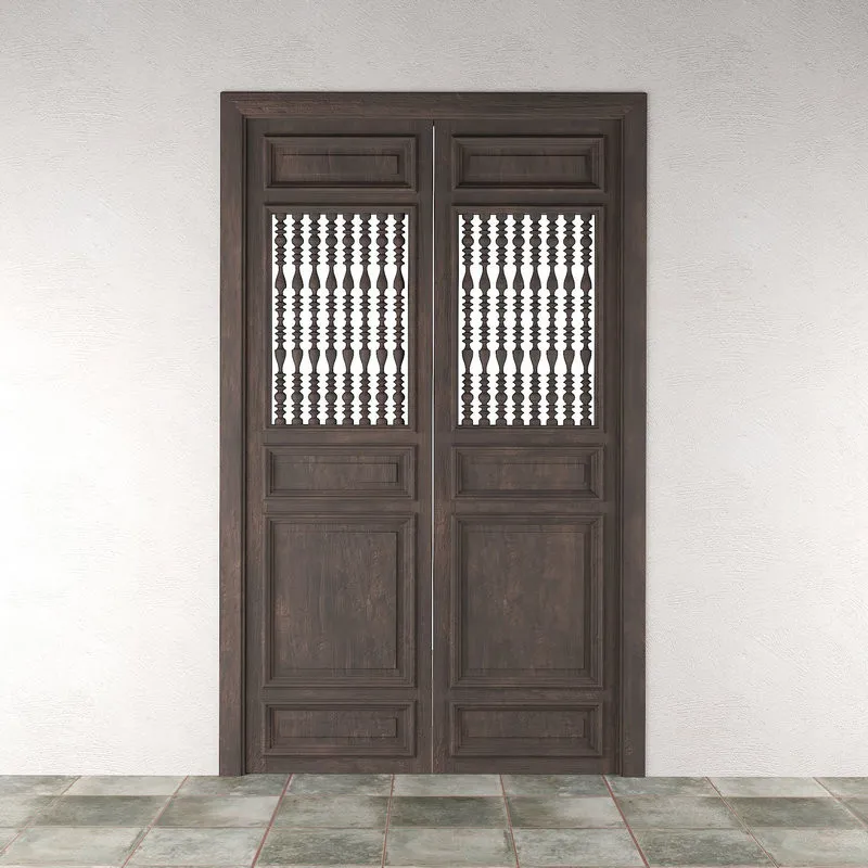 Mẫu cửa Indochine phù hợp với gia chủ yêu thích vẻ đẹp truyền thống (Nguồn: Internet)