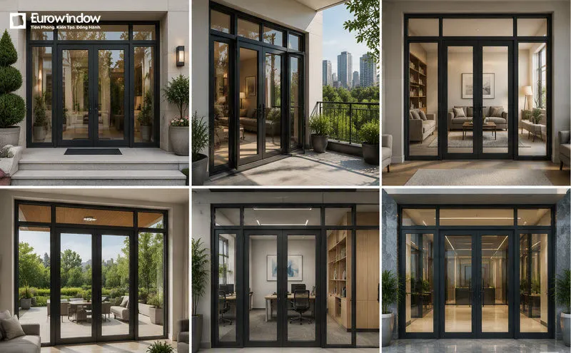 Những ứng dụng của cửa quay 4 cánh cho công trình (Nguồn: Eurowindow)