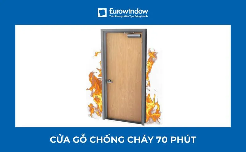 Báo giá cửa gỗ chống cháy 70 phút EI70 có kiểm định