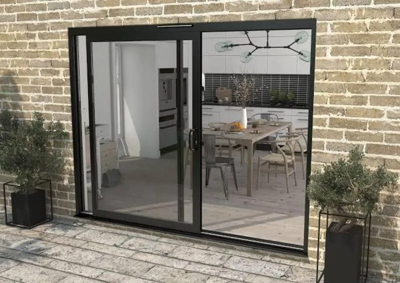 Cửa đi nhôm kính mở trượt dễ di chuyển, tháo lắp và vệ sinh