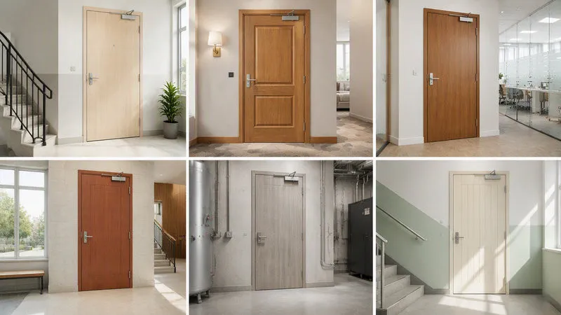 Cửa gỗ chống cháy được ứng dụng tại nhiều công trình cần kết hợp an toàn PCCC với tính thẩm mỹ nội thất (Nguồn: Eurowindow)