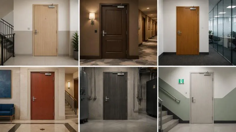 Cửa gỗ chống cháy EI90 được ứng dụng tại nhiều khu vực công trình cần kết hợp an toàn PCCC với yêu cầu thẩm mỹ (Nguồn: Eurowindow)