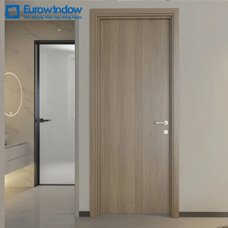Cửa gỗ công nghiệp có lõi gỗ ổn định có nguy cơ cong vênh thấp hơn (Nguồn: Eurowindow)
