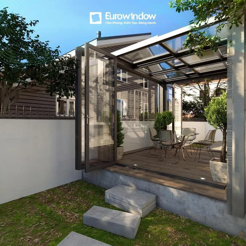 Kính cường lực Eurowindow được gia công theo yêu cầu và ứng dụng linh hoạt trong nhiều giải pháp cửa, vách kính và kiến trúc