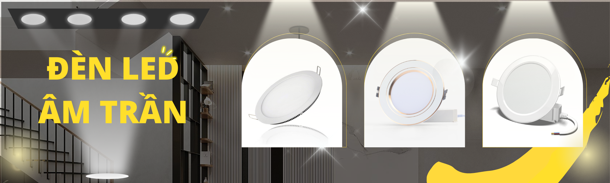 HALED STORE cung cấp hàng trăm mẫu đèn LED âm trần chất lượng cao