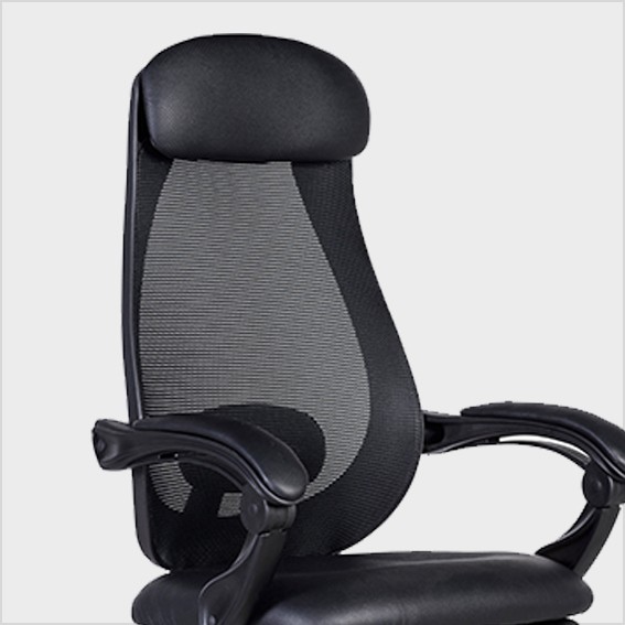 Tựa đầu và tay bọc đệm da êm ái