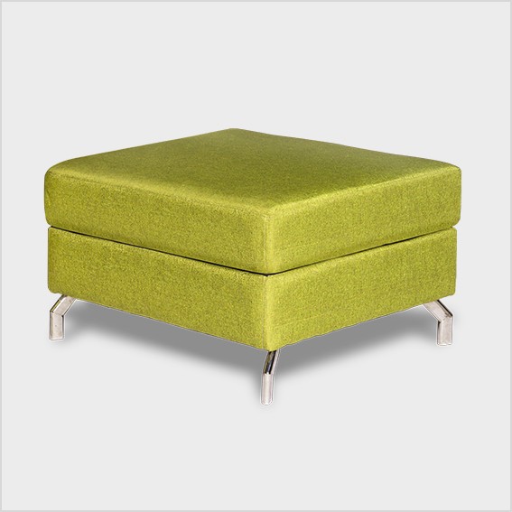 Ghế đôn sofa, chân thép mạ