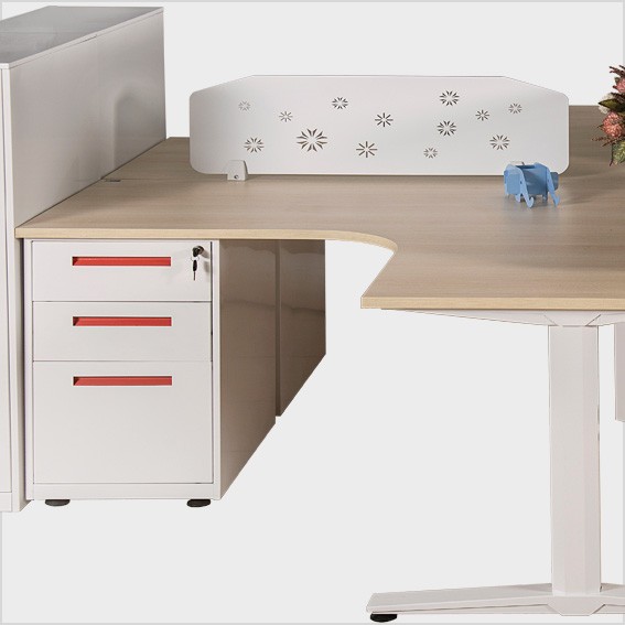 Hộc sắt 03 ngăn kéo, vách ngăn bằng tôn