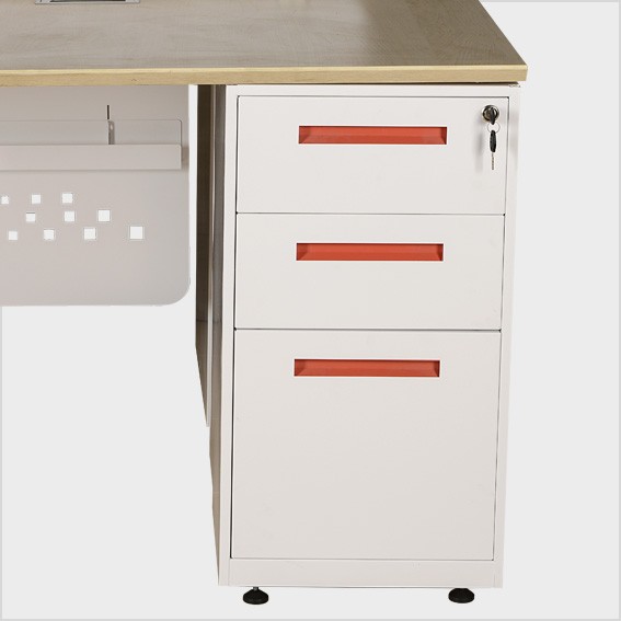 Hộc sắt 03 ngăn kéo sơn tĩnh điện màu trắng