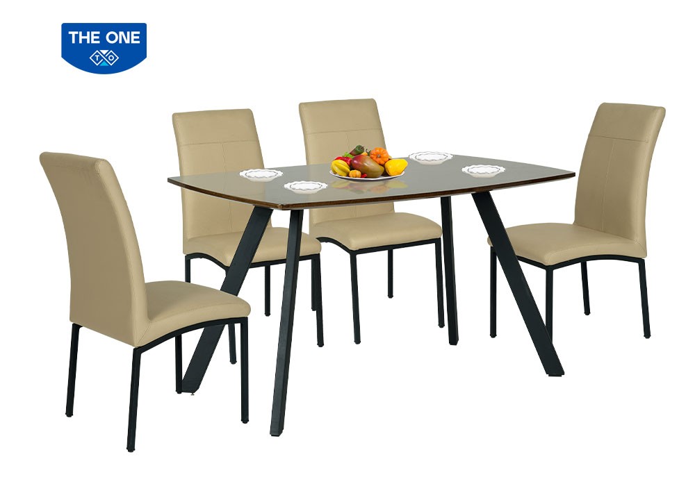 Bàn ghế ăn khung thép