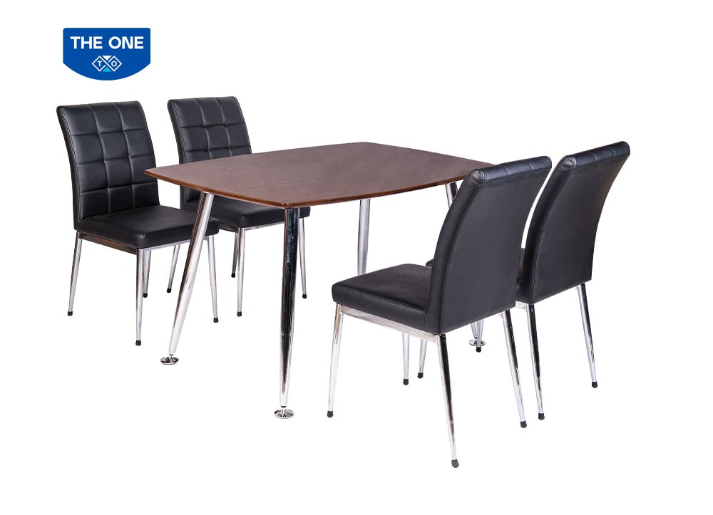 Bàn ghế ăn khung thép