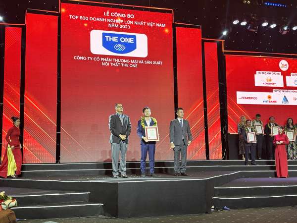 Nội thất The One nhận vinh danh tại TOP 500 Doanh nghiệp lớn nhất Việt Nam