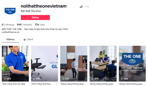 Giới thiệu kênh Tiktok Nội thất The One