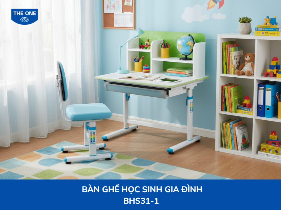 Bàn ghế học sinh gia đình BHS31-1