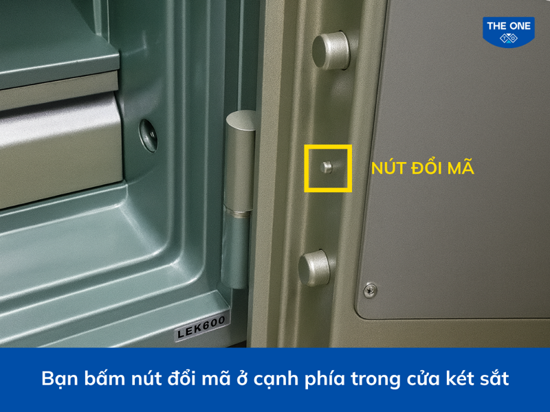 Vị trí nút bấm và khóa đổ mã