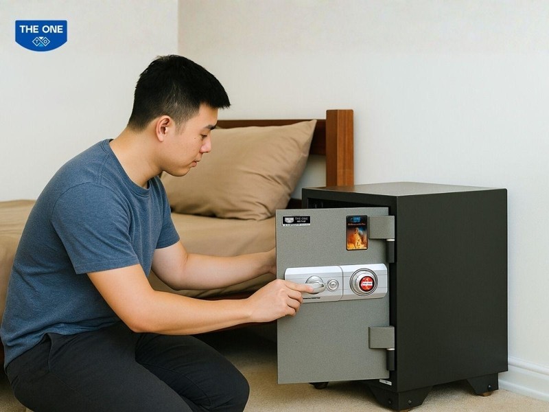 Hướng dẫn đổi mật khẩu két sắt cơ 4 số