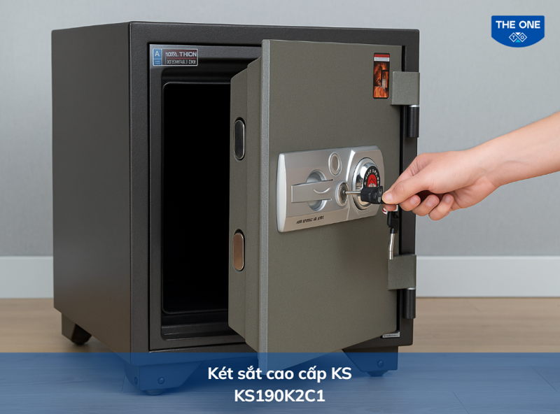 Lưu ý khi dùng chìa khóa đổi mật khẩu, két sắt phải ở trạng thái mở