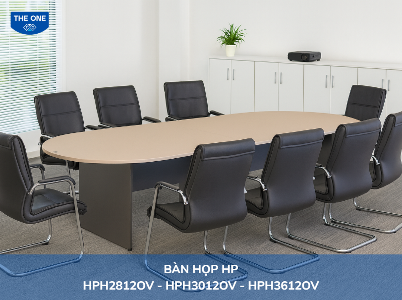 Bàn hình Oval tạo cảm giác mềm mại, dễ kết nối giữa các thành viên hơn