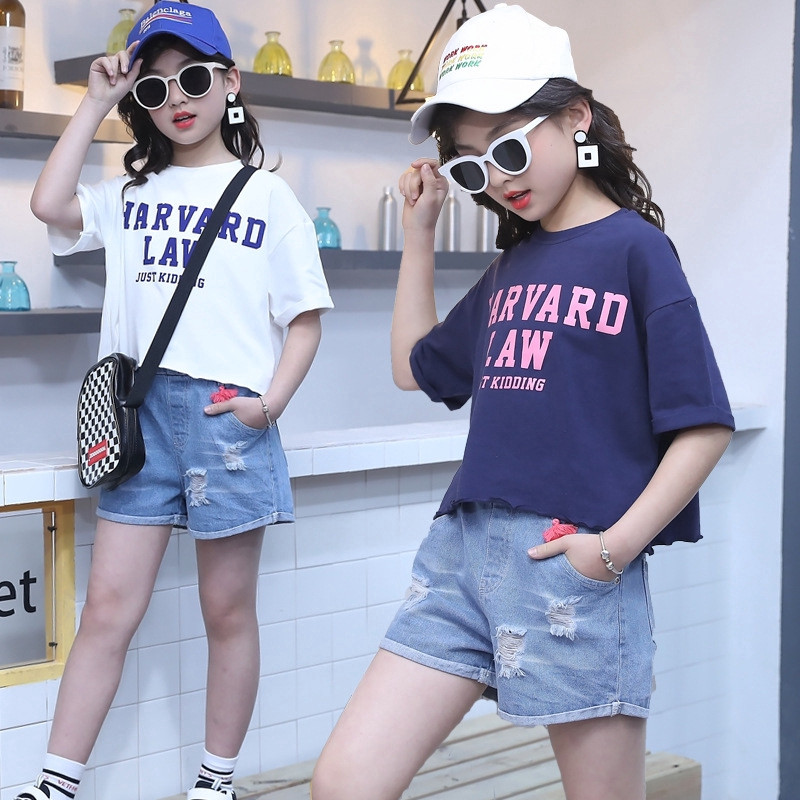 áo thun quần short bé gái