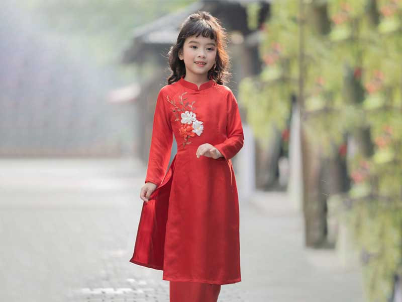 váy dài tết cho bé