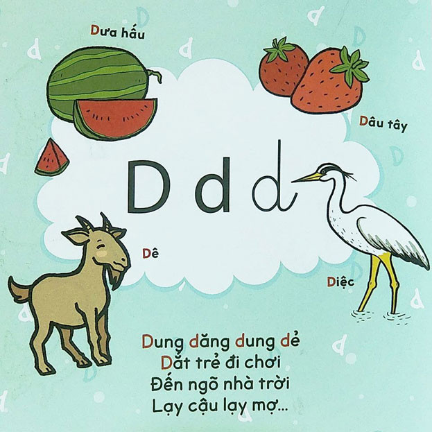 bé học chữ cái