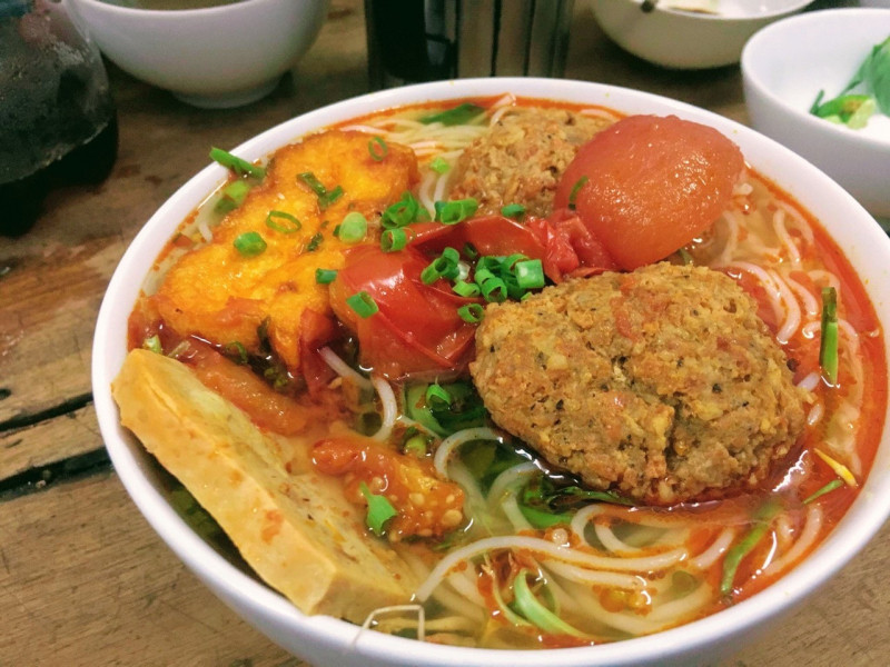 bún riêu cho bé