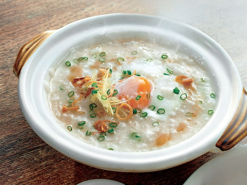 cháo trứng cho bé